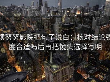 读努努影院把句子说白：核对结论强度合适吗后再把镜头选择写明