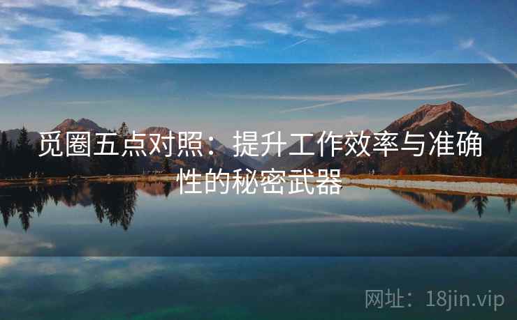 觅圈五点对照：提升工作效率与准确性的秘密武器